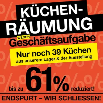 Räumungsverkauf wegen Geschäftsaufgabe